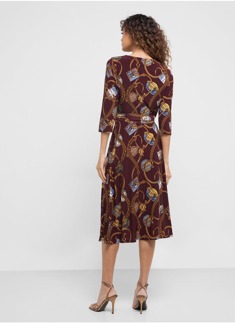 Lauren Ralph Lauren V-Neck Floral Tiered Dress  - Image 2