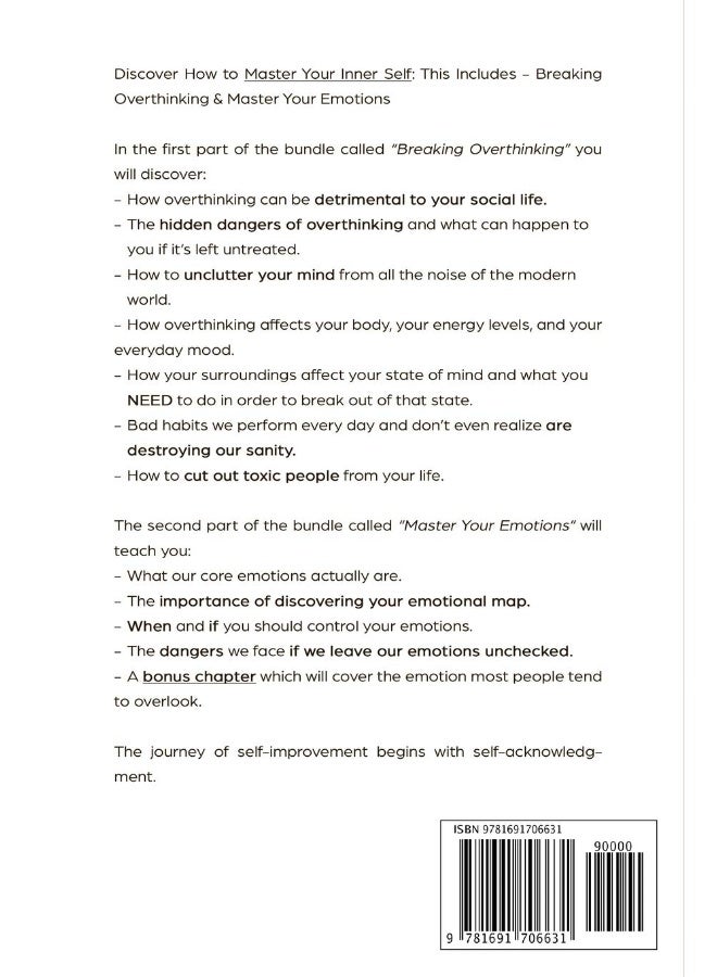 Independently Published Control your mind and master your feelings: this book includes - break overthinking & master your emotions  - Image 2