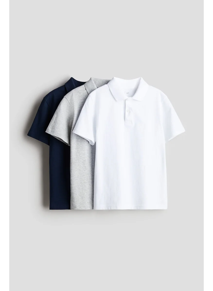 اتش اند ام 3-Pack Cotton Polo Shirts
