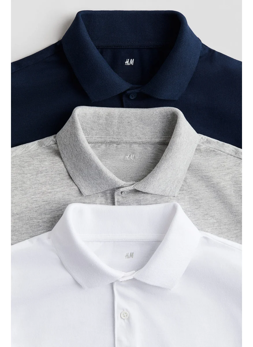 اتش اند ام 3-Pack Cotton Polo Shirts