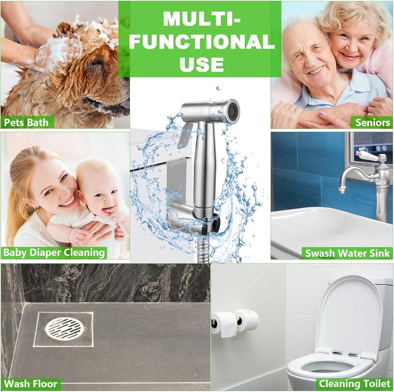 YA MI Multi Functional Hand-held Toilet Spray, Toilet Muslim Shower Sprinkler, Suitable for Women's Washing, Baby Bathing, Diaper Cleaning Spray - Image 2