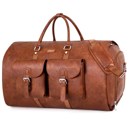 ITIEZY Garment Bag for Travel - ITIEZY Convertible Carry on Garment Duffel Bag for Men Weekender Bag 2 in 1 Hanging Suitcase Suit Bag - Image 1