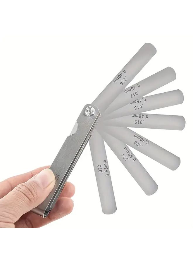 32 Pcs Silvery Stainless Steel Feeler Gauge Set 0 1mm Incremental Scale Accurate Measurement - Image 4