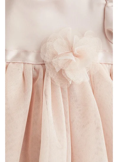 H&M Tulle-skirt satin dress