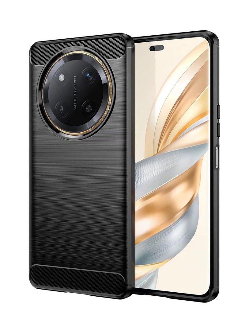 اليشمك هونور x9c الذكية 5G الهاتف المحمول شل ، من ألياف الكربون صدمة قوية واقية لينة تبو الغطاء الخلفي ، هونور x9c الذكية 5G ، أسود - Image 1