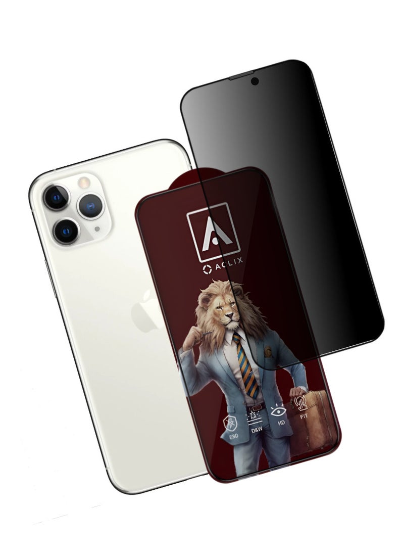 ACLIX Antistatic ESD Dustproof Premium Quality High Definition Tempered Glass Screen Protector Designed For  iPhone 11 Pro Max - Image 1