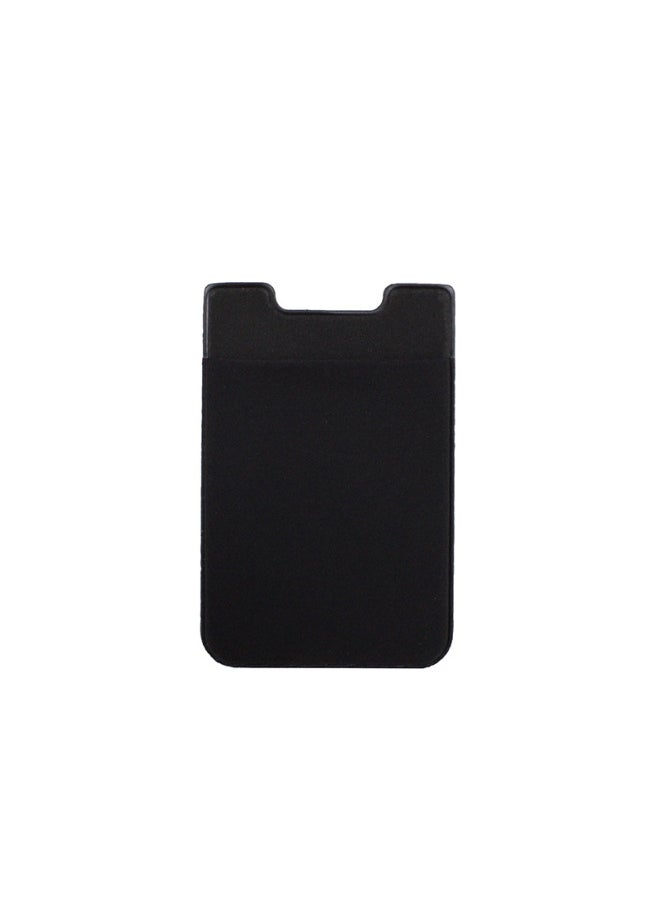 Generic - Spot Lycra Mobile Phone Back Sticker Card Case Elastic Cloth Adhesive Mobile Phone Wallet Credit Card Case-Specifications Support Image Upload:Black - Image 1