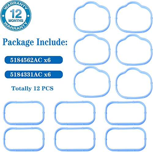 BEONEO MS97204 Intake Manifold Gasket Lower &Upper Gasket Plenum Set For Chrysler 200 300 Dodge Avenger Challenger Charger Caravan Grand Cherokee Durango Ram 1500 Ram JEEP Wrangler 3.6L MS97205(12PCS) - Image 4