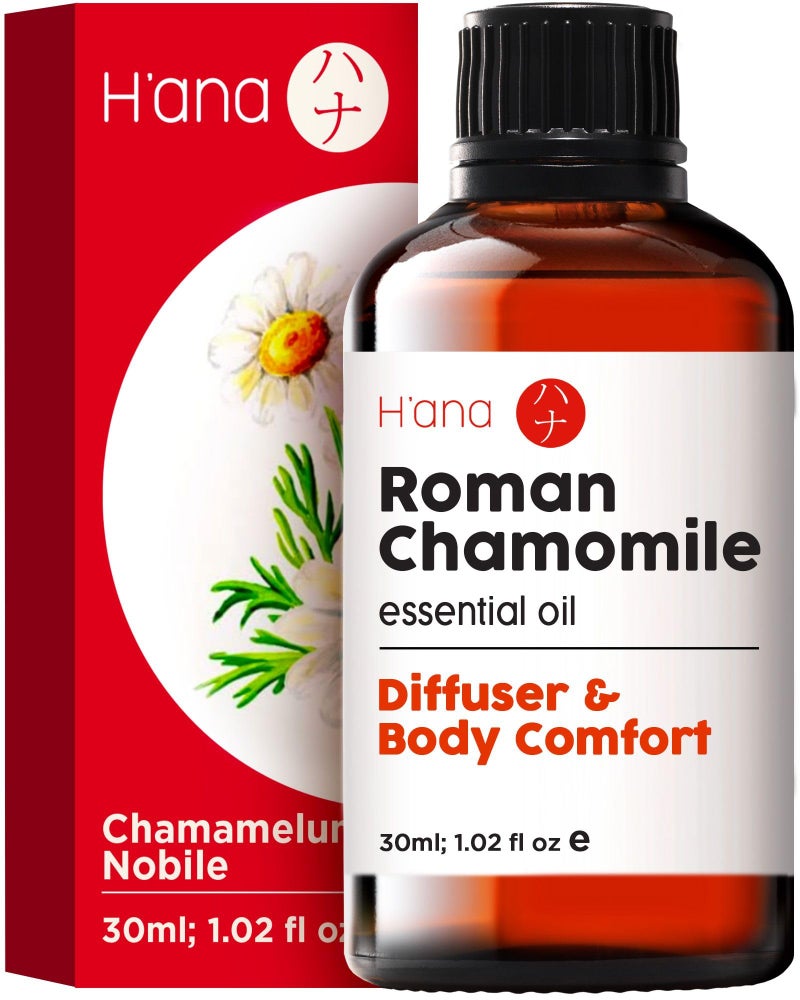 hana H'ana Roman Chamomile Essential Oil - 1.02 Fl Oz - for Hair, Skin, Diffuser, Aromatherapy, DIY Candle & Soap Making - Image 1