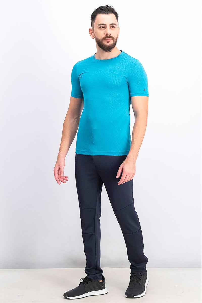 UNDER ARMOUR تي شيرت رياضي للرجال بتصميم مريح للتدريب على القوة، أزرق سماوي - Image 2