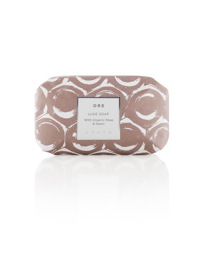 zents Triplemilled Luxe Bar Soap (Ore Fragrance) Moisturizing Hand And Body Wash With Organic Shea Butter 5.7 Oz  - Image 1