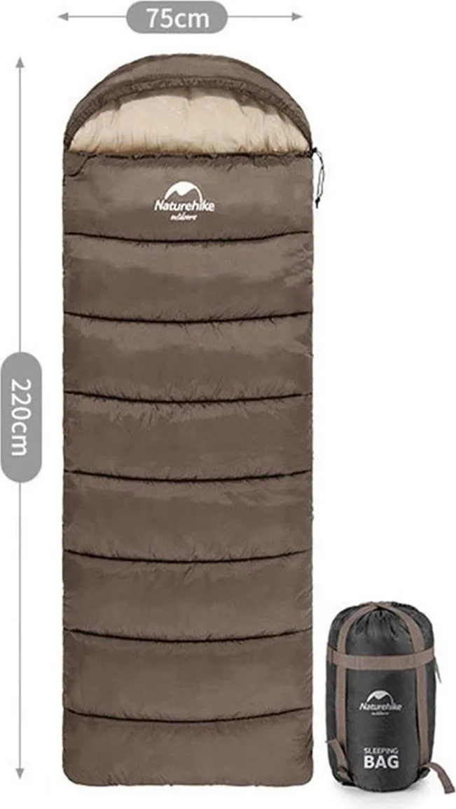 ناتشرهايك U350 Envelope Style Hooded Sleeping Bag -13°c