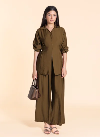 SHAPES DETAILED BACK KNOT TOP SET