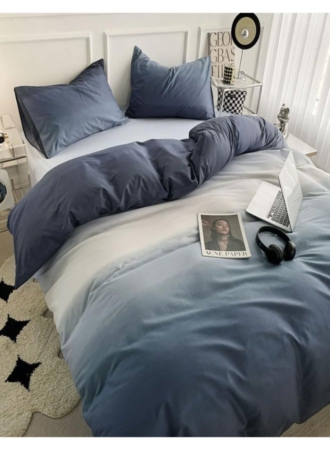 XVersion 6pcs Bedsheet King Size XVersion Duvet Cover Set,Soft Cotton Bedding for 200x200cm Bed,Includes 1 Quilt Cover 220x240cm,1 Flat Sheet 250x235cm, 4 Pillowcases 48x74cm,All-Season,Machine Washable (V1) - Image 1