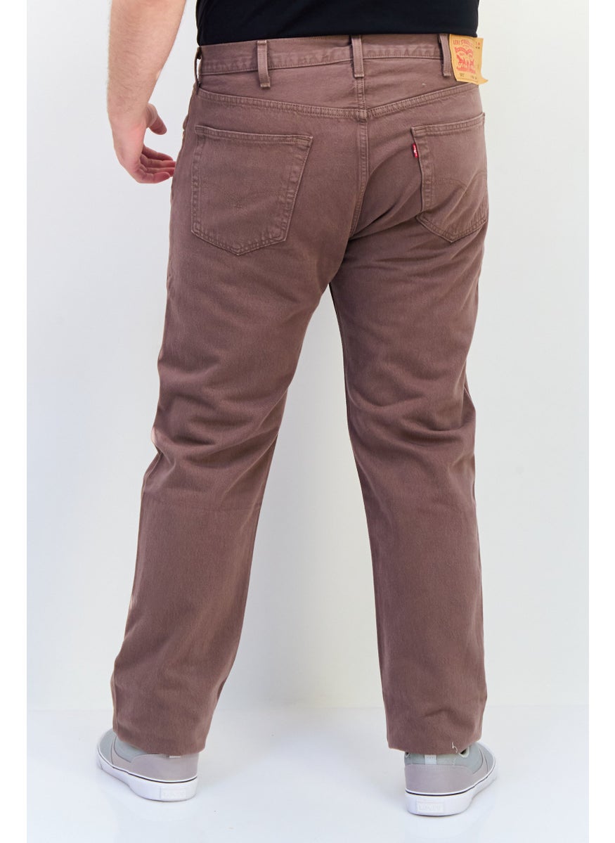 Levi's - Men Regular Fit Solid Non-Stretchable Jeans, Brown - Image 1