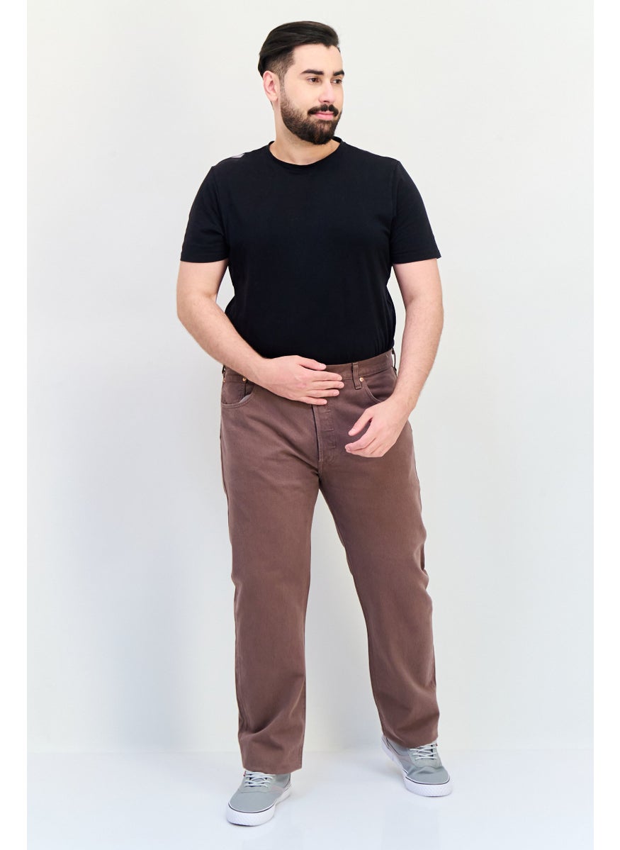 Levi's - Men Regular Fit Solid Non-Stretchable Jeans, Brown - Image 1