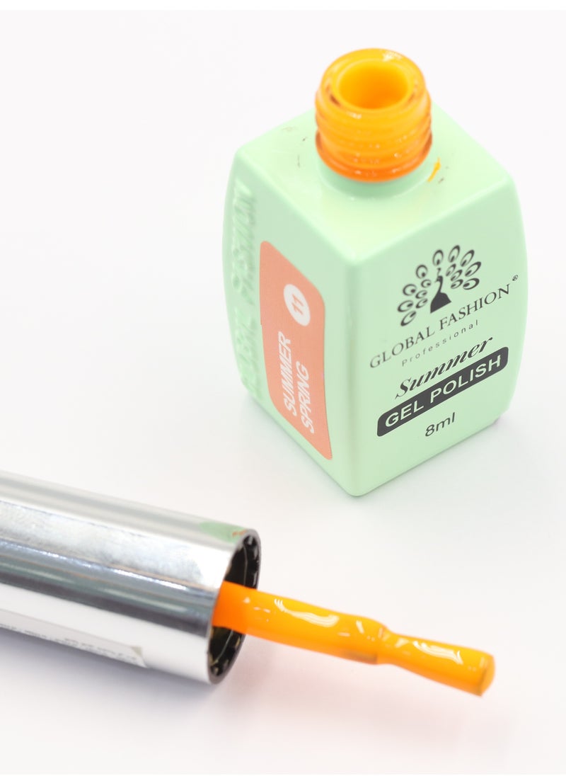 GLOBAL FASHION Gel Polish Summer/Spring 8ml, 01  - Image 5