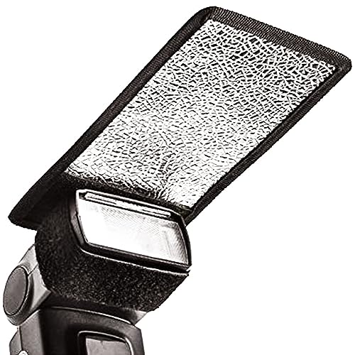 Hanumex® Mini Silver White Flash Diffuser Reflector for Camera in Rectangle Shape - Portable and Professional Square Flash Card Attachment, for Artistic Precision and Captivating Imagery - Image 1