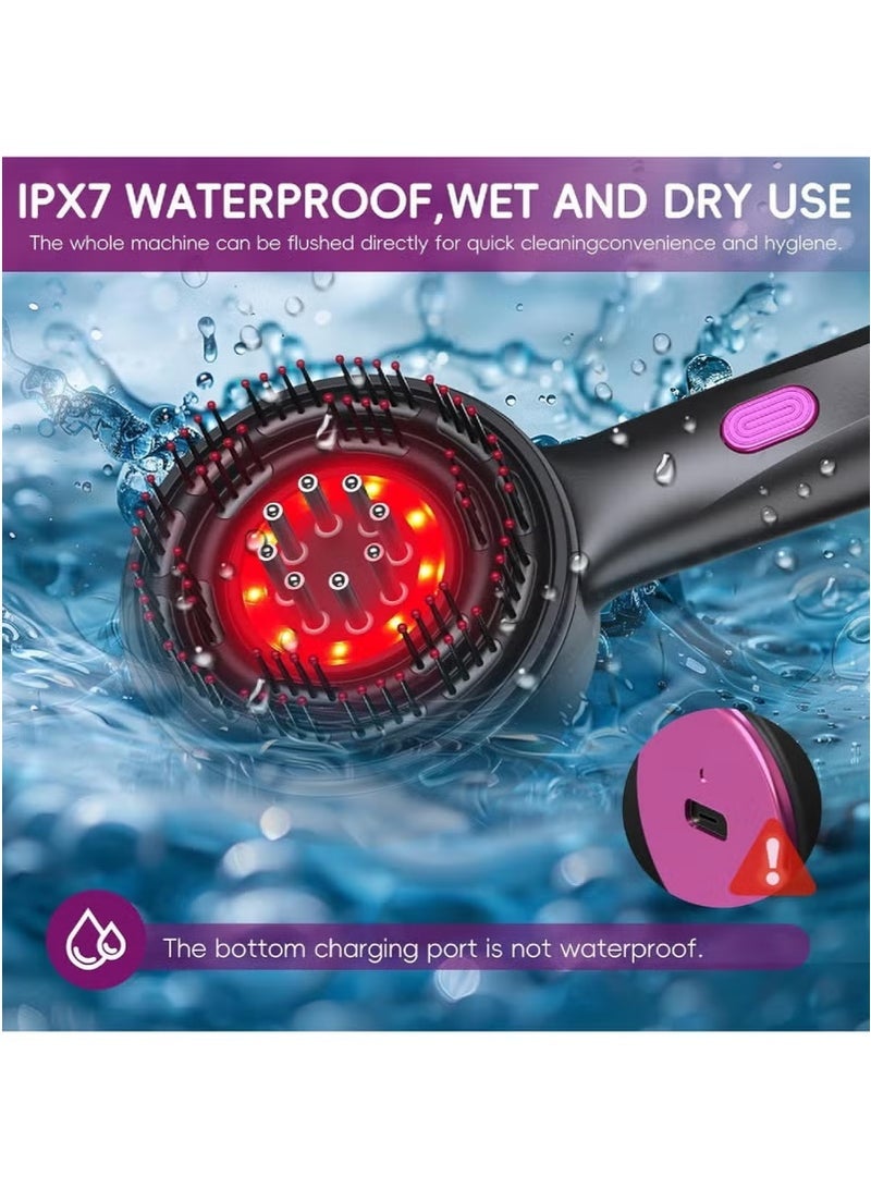 إلترازون Cordless Electric Scalp Massager Brush with Oil Applicator Waterproof Head Massager Comb for Hair Growth & Relaxation - Image 2