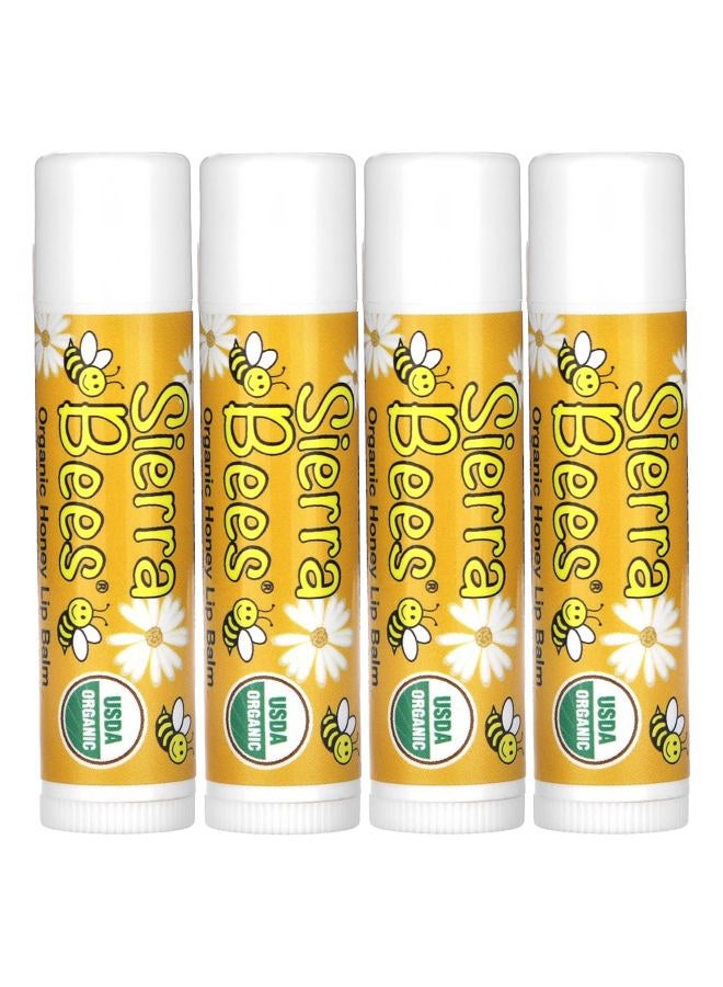 Sierra Bees بلسم شفاه عضوي، عسل، عبوة 4.15 أونصة (4.25 جرام) لكل منها - Image 1