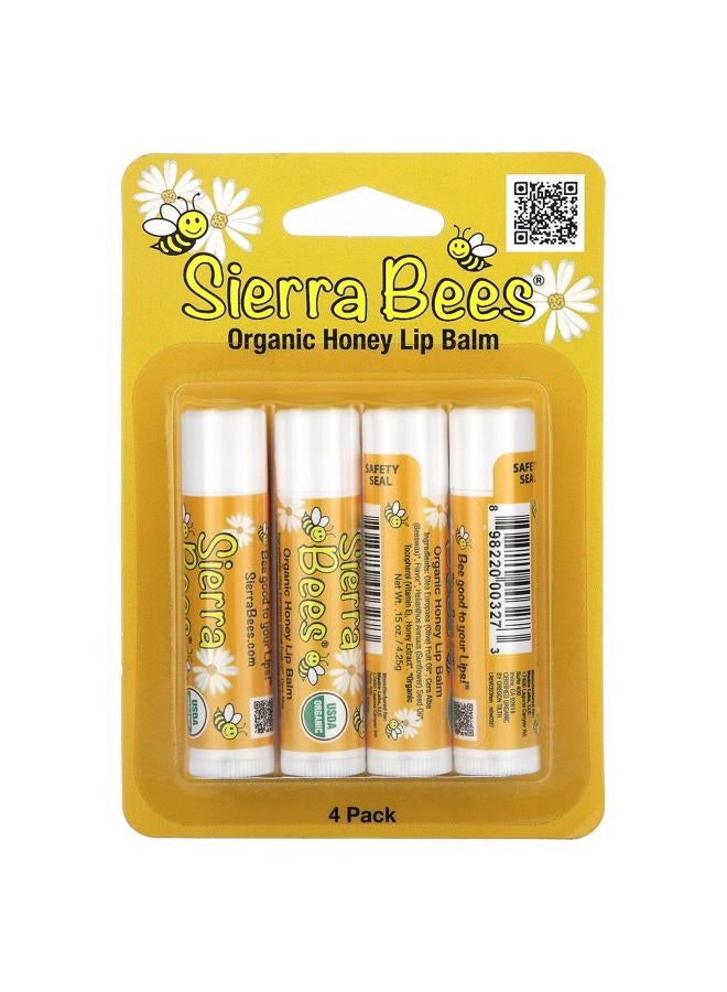 Sierra Bees بلسم شفاه عضوي، عسل، عبوة 4.15 أونصة (4.25 جرام) لكل منها - Image 2