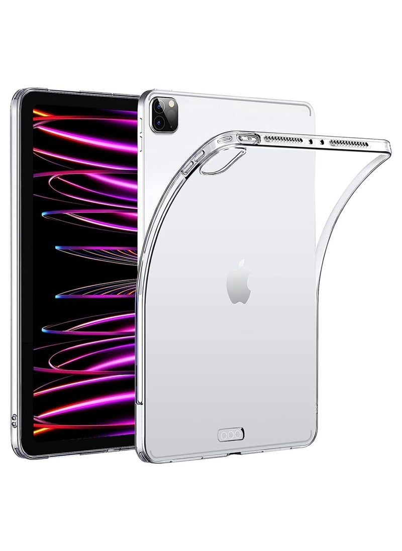 ELTRAZONE Clear Case for iPad Pro 12.9 2022 2021 2020 6th 5th 4th Generation , Support Apple Pencil 2nd Gen Charging, Soft Slim Lightweight TPU Cover for iPad Pro 12.9 inch - Image 1