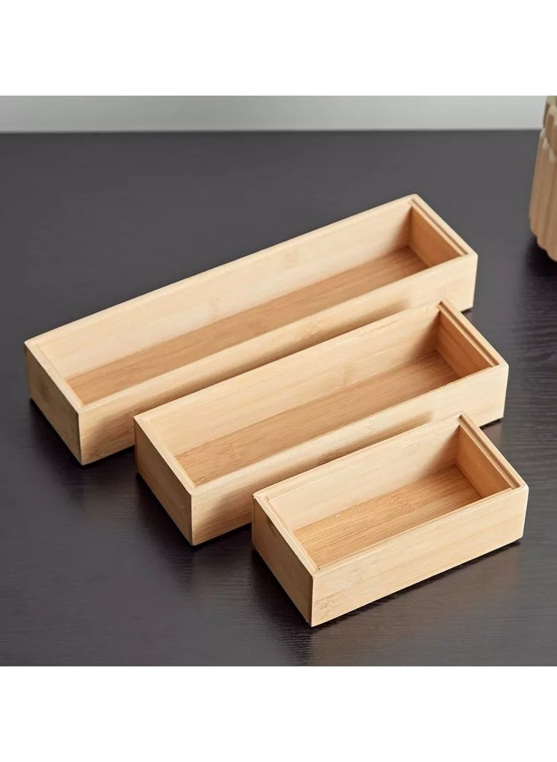 Home Box Natura Bamboo Organiser Set  - Image 2
