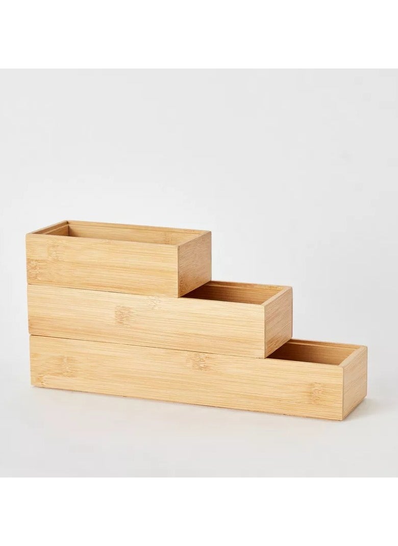 Home Box Natura Bamboo Organiser Set  - Image 5