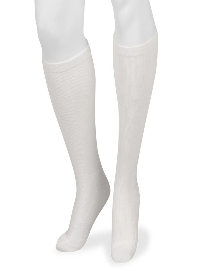 Juzo 4700 15-20mmhg Casual Basic Support Compression Socks, 4 (IV), White - Image 1