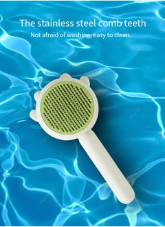 Generic Green Cat and Dog Needle Comb, A Special Tool for Combing Hair, Washable and Self-cleaning Comb  - Image 2
