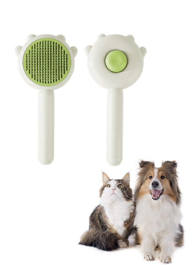 Generic Green Cat and Dog Needle Comb, A Special Tool for Combing Hair, Washable and Self-cleaning Comb - Image 1