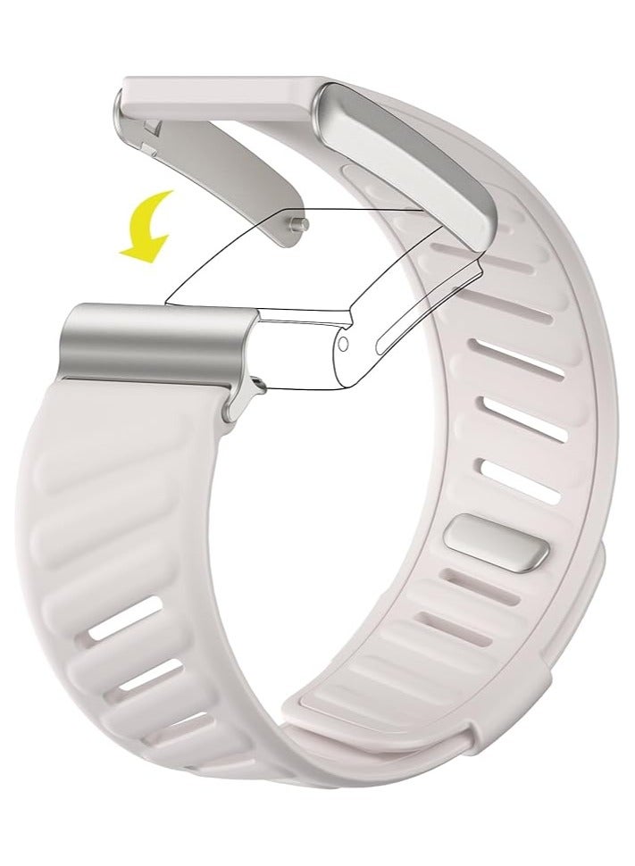 Comfort Durable Silicone Wristband Compatible with WHOOP 4.0 Band, Soft Silicone Sports Loop Strap for Men & Women, with U Shapped Connector - Image 3