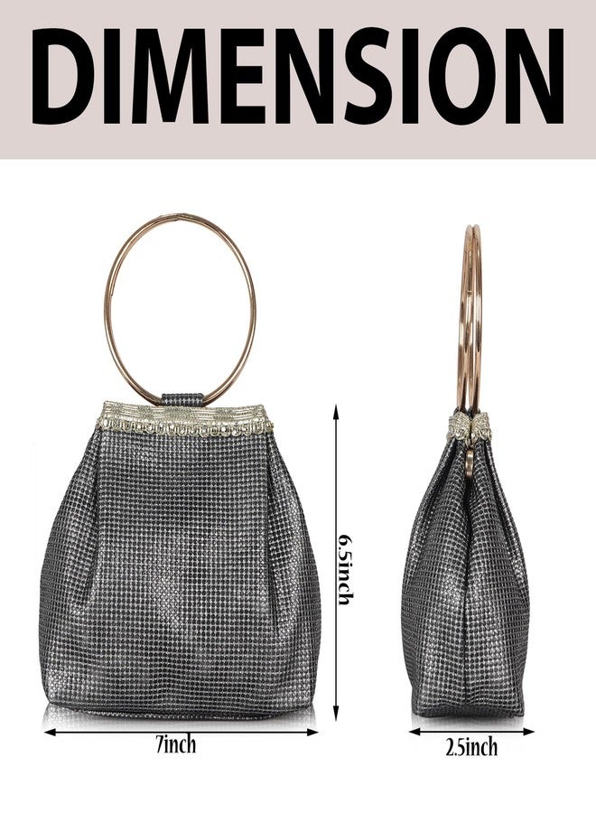 PLANX SILK Stylish Fancy Unique Designer Potli Bag - Top Handle Wedding Clutch For Women & Girl - Image 4