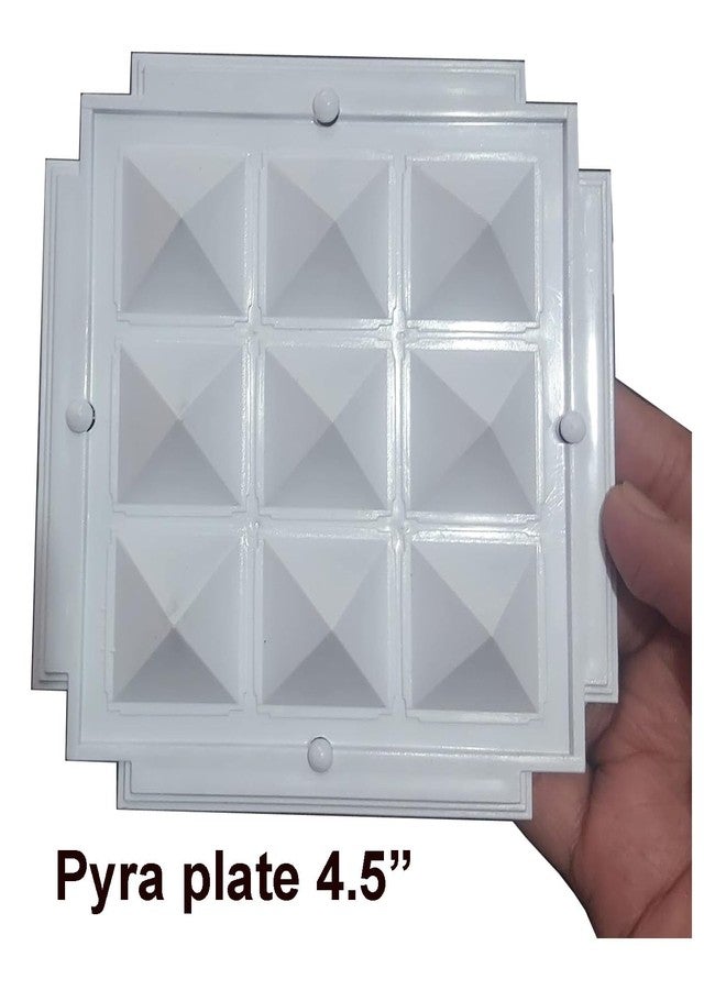 ANCS Acupressure vastu pyramid for home positive energy plastic white 4.5" 91 Pyramid (81+9+1) - Image 4