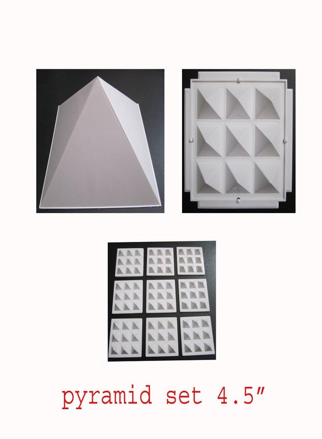 ANCS Acupressure vastu pyramid for home positive energy plastic white 4.5" 91 Pyramid (81+9+1) - Image 2