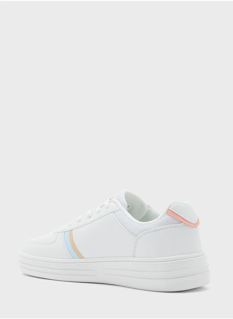 يو اس بولو Lace Up Low Top Sneakers
