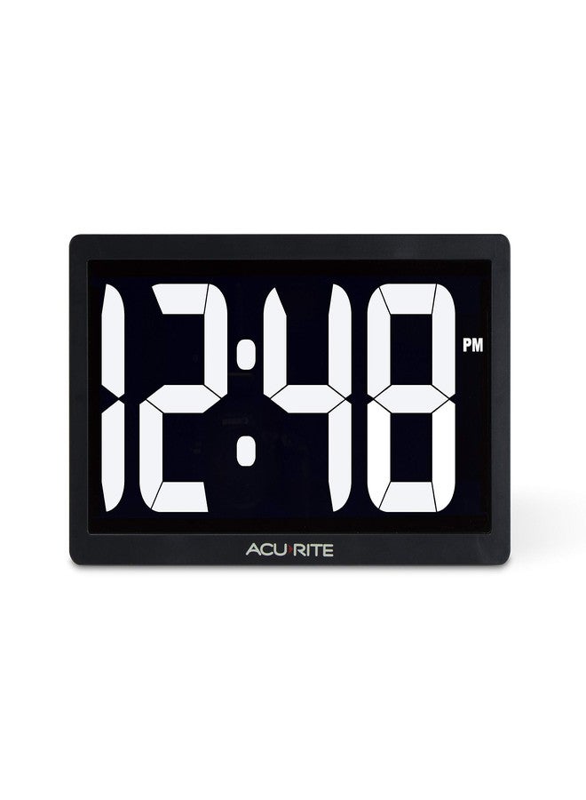 أكوريت ساعة رقمية LED مقاس 10 بوصات من AcuRite 75114M مع خاصية التعتيم التلقائي، لون أبيض - Image 1