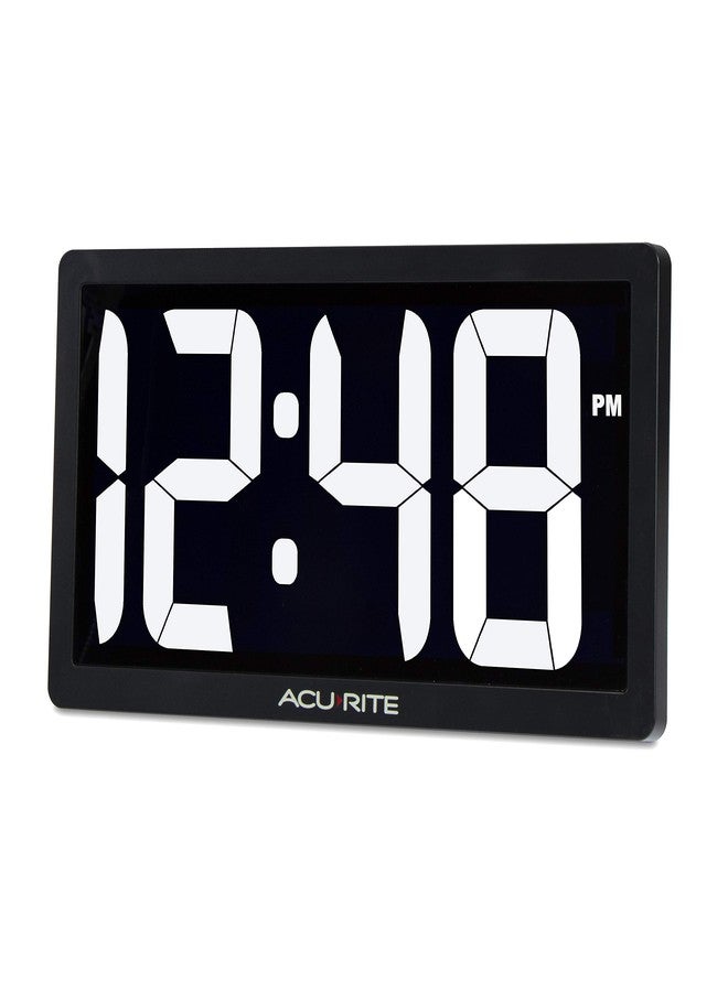 أكوريت ساعة رقمية LED مقاس 10 بوصات من AcuRite 75114M مع خاصية التعتيم التلقائي، لون أبيض - Image 2