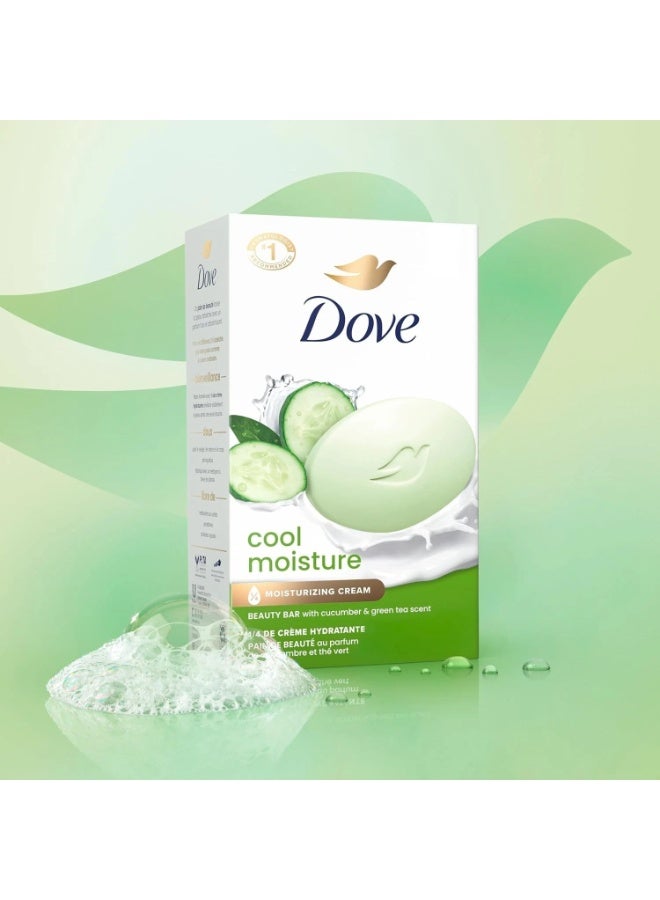 Dove Go Fresh Cool Moisture Beauty Bar with Cucumber & Green Tea Scent, 3.75 oz, 6 Bars - Image 1