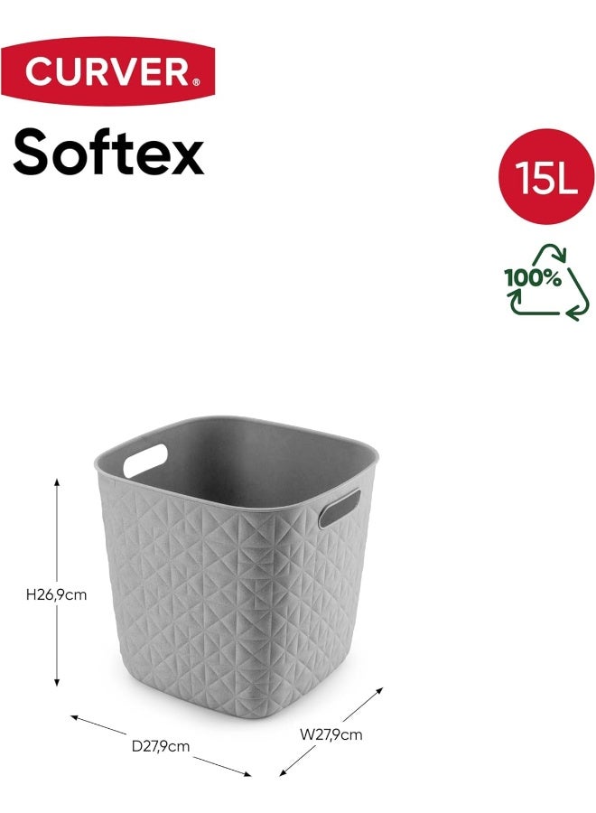Curver CV SOFTEX BASKET CUBE 15L BEIGE - Image 4