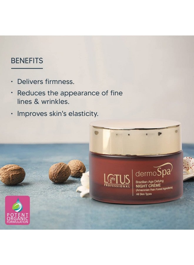 Lotus Professional Dermospa Brazilian Age Defying Night Cream, Shea Butter, Preservative Free, Natural, 50 G - Image 2