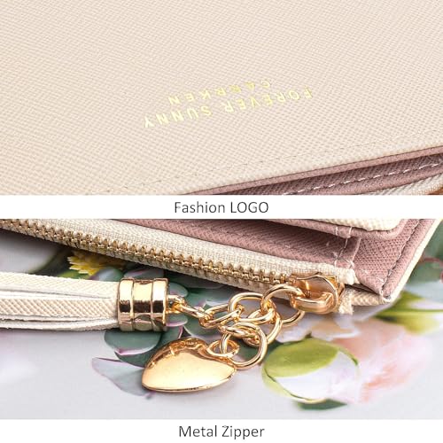 Valentoria Womens Wallet Cute Elegant Long Slim Card Holder Case Minimalist Coin Purse Thin Tassels Zip Clutch Wallets for Girls Ladies - Image 5