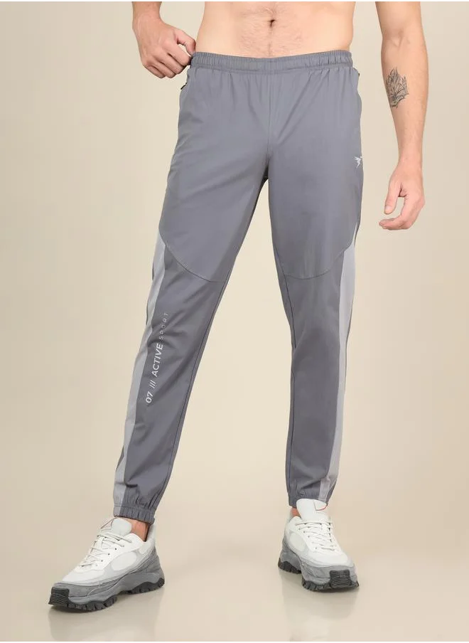 Technosport Color Block Slim Fit Sports Joggers with Technolite by Styli