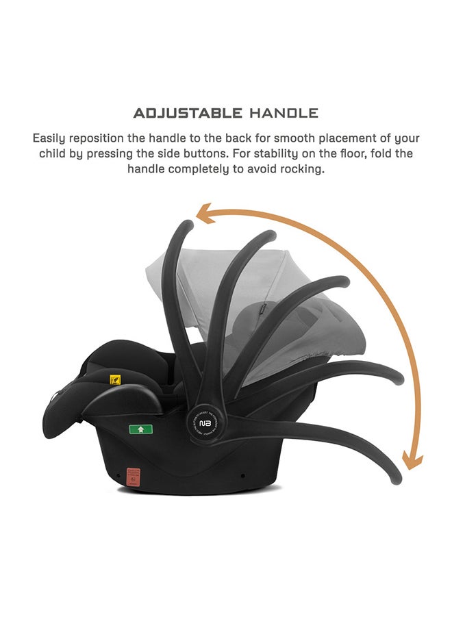 neobreez I-Sacro I-Size Infant Car Seat|Lightweight Baby Carrier Car Seat|Includes Seat Reducer & Seat Wedge, 3 Point Strap|Ece R129|Newborn To 15 Months|Waterproof Upf50+ Canopy  (13Kg, 40-85Cm)  - Image 4