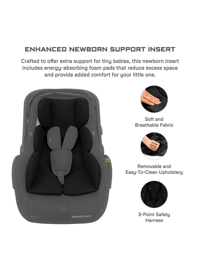 neobreez I-Sacro I-Size Infant Car Seat|Lightweight Baby Carrier Car Seat|Includes Seat Reducer & Seat Wedge, 3 Point Strap|Ece R129|Newborn To 15 Months|Waterproof Upf50+ Canopy  (13Kg, 40-85Cm)  - Image 3