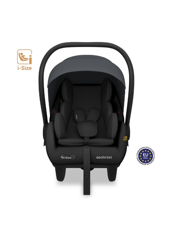 نيوبريز مقعد سيارة للأطفال آي-ساكرو آي-سايز للسفر، محمول، خفيف الوزن، حامل أطفال، سرير متنقل، يشمل مخفض مقعد ووتد مقعد، حزام ثلاثي النقاط، معتمد ، مظلة مقاومة للماء، من الولادة حتى  شهرًا،  كجم، المجموعة + - Image 3