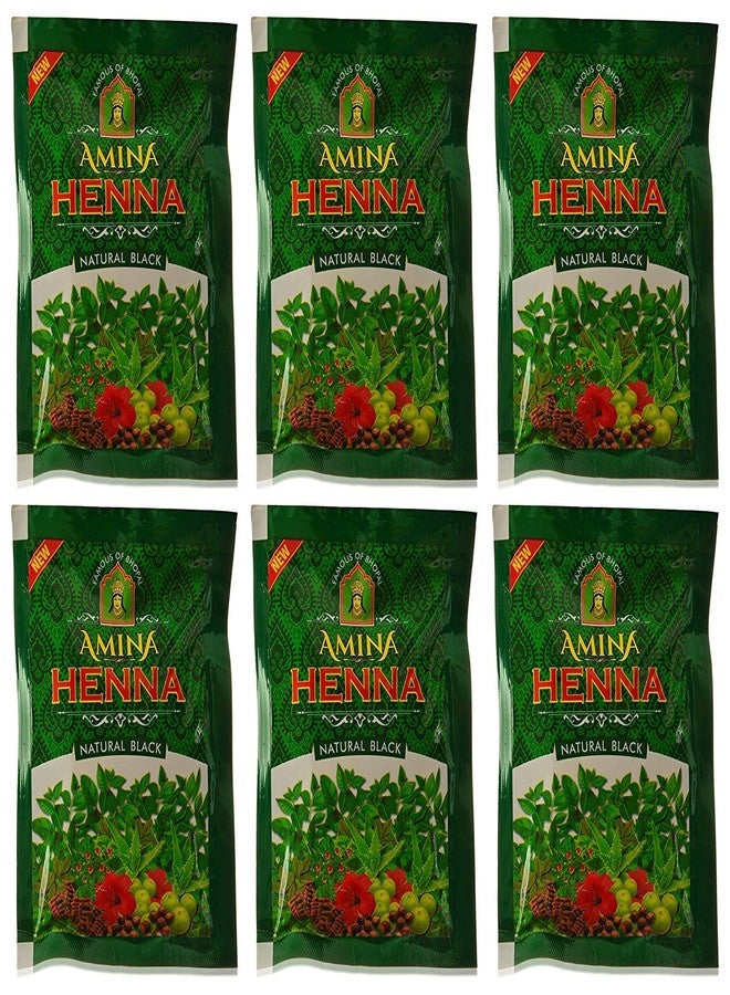 Amina Henna Natural Black Organic Herbal Based black hair color Powder, 25 g (Pack of 12) - Image 4
