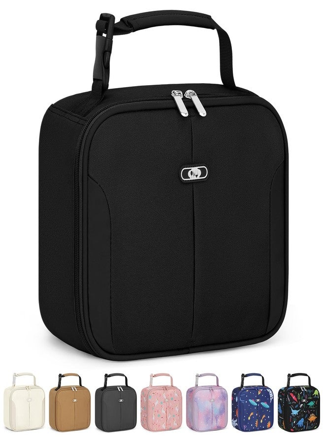Capolo Insulated Lunch Bag for Kids and Adults - Thermal Reusable Lunch Bag Tote for School, Work, Office, Easy to Clean Meal Container Carrier, Lightweight Lunchbox for Women Men, black - Image 1
