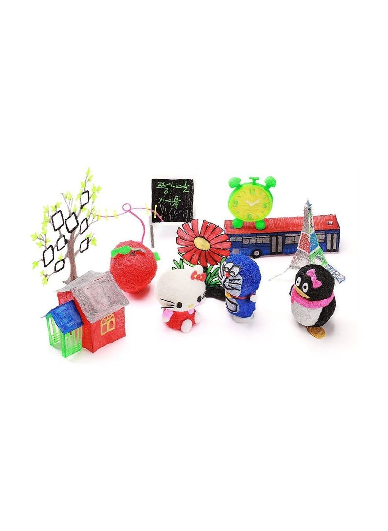 Y&D - 3D Printing Pen with Display, Drawing Printer LCD Display Stencils, 3 Colors of PLA Filament, Stencil Book, Easy to Use, Educational Stem Toy For Boys & Girls - Image 1