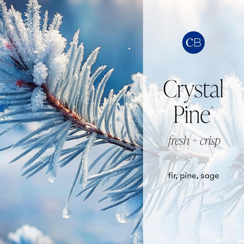 Capri Blue Crystal Pine Scented Oversized Jar Candle - Emerald Green and Gold Glimmer Jar with Ombre Glass - Luxury Aromatherapy Candle - 28 oz - Image 3